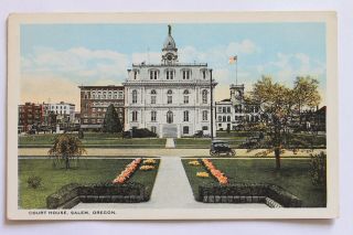 Old Postcard Court House,  Salem,  Oregon