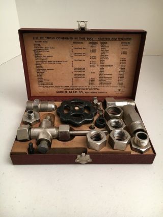 Vintage Mueller Brass Co.  Adapter Set Refrigeration Kit No.  58290
