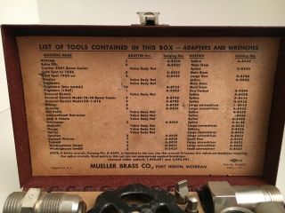 Vintage Mueller Brass Co.  Adapter Set Refrigeration Kit No.  58290 2