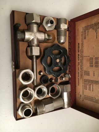 Vintage Mueller Brass Co.  Adapter Set Refrigeration Kit No.  58290 3