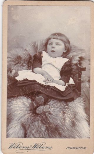Antique Cdv Photo - Possible Post Mortem Photo.  Young Girl