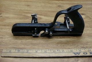 Antique Stanley No.  248 Weather Stripping Plow Plane,  W/fence & 3/8 " Cutter,  Xlint