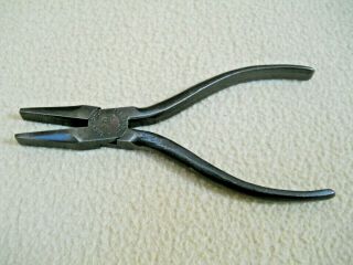 Vintage Utica Tools 5 " Flat Nose Pliers 20 - 5 / Usa