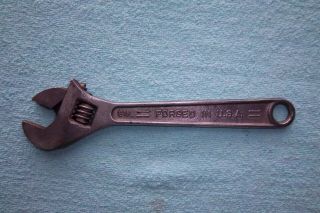 Vintage Dunlap Tools 8 " Adjustable (crescent) Wrench (usa)