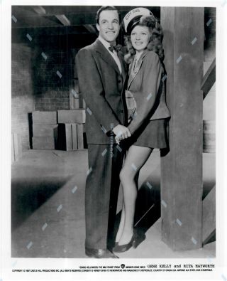 Rare Press Photo Rita Hayworth Gene Kelly " Going Hollywood The War Years " 8x10