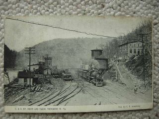 Thurmond Wv - W Va - C&o Railroad Shops - Train - Tower - Chesapeake - Ohio - West Virginia