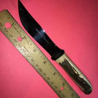 John Primble Hunting Knife Outers Style Stag Scales Very Rare & Nice