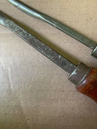 2 Vintage Kraeuter 1202 - 10 12 Babbitt Bearing Scrapers Antique Tool Look 2