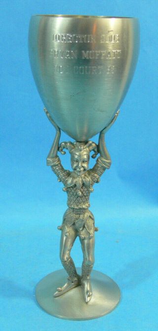 Royal Order Of Jesters Pewter Goblet Chalice 2003 Director Ct 83 Mason Shriners