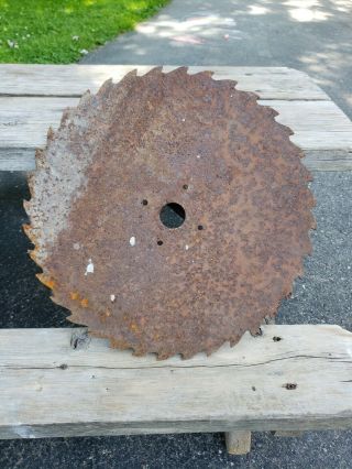 Vintage Buzz Saw Blade 16 In.  Diameter Saw Mill Industrial Lumber Business