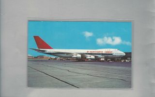 Northwest Airlines Boeing 747 At Msp - St.  Paul Inter/l Airport Postcard