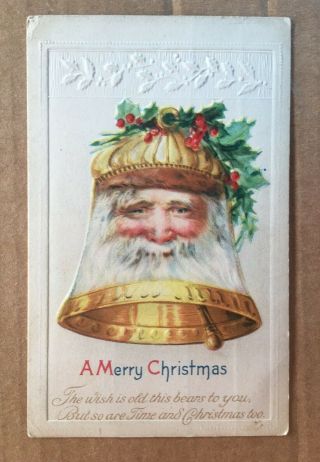 Vintage Christmas Postcard - Santa 