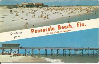 Ag (e) Greetings From Pensacola Beach,  Florida,  On The Gulf Of Mexico