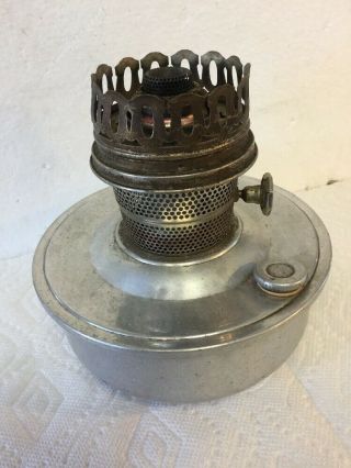 Vintage Aladdin Model C Kerosene Lamp Base With Aluminum Font