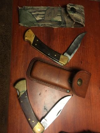 Buck 110 And Sears 95416 Knife