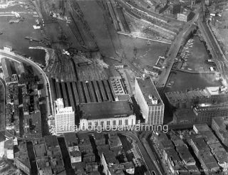 Photo.  Ca 1929.  Boston,  Ma.  Sky View N Station & Boston Garden
