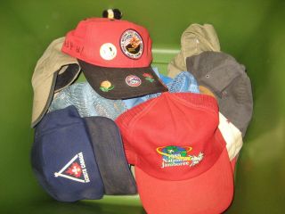 22 Scout & Cub Hats - - Jamboree,  Camp Bashore,  Official Wear,  Etc
