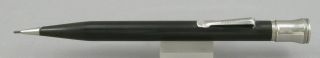Eversharp Black Hard Rubber & Nickel Bell - Top 1.  1mm Pencil - C.  1920