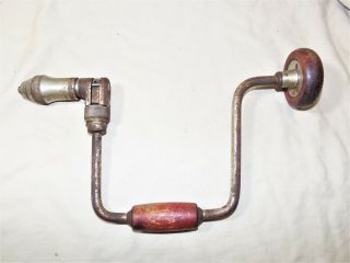 Vintage Millers Falls 30 Reversible Ratcheting Brace Hand Drill 12 " Sweep 7842