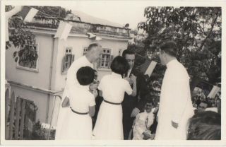 1962 Macao Offical Visit To S.  Jose Seminar Photo Pc China Macau Hong Kong