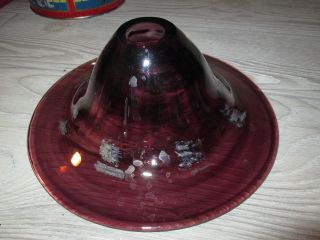 Rare Vintage Purple Blown Glass Lamp Replacement Shade 7 1/2 Ins Wide