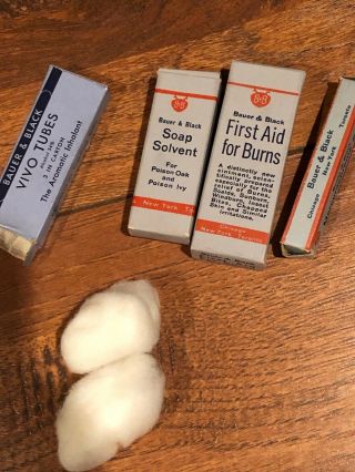Boy Scout Bauer & Black Official First Aid Kit Band Aid Box And Soap Container 5