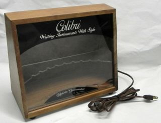 Colibri 9 Pen Display Case " Writing Instruments With Style " Lighted,  Wood,  Vg