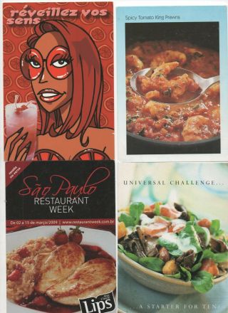 40 Postcards & Recipe Cards: Food & Drink & Recipes