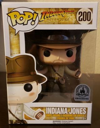 Indiana Jones Adventure 200 Disney Parks Funko Pop