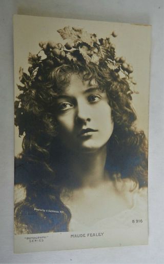 Vint.  Real Photo P/c (rppc) Maude Fealy (fealey) - Stage & Silent Screen Actress