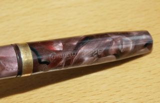 Conway Stewart Marbled Gold Nib Fountain Pen No.  84 & Propelling Pencil No.  26 3