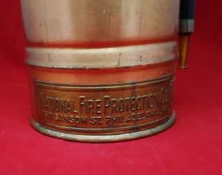 Vintage Paragon Brass Copper Fire Extinguisher National Fire Protection 3