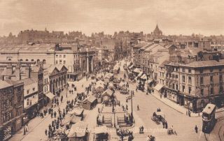 Birmingham - High Street & Bull Ring With Tram,  Busy Scene By Valentine 