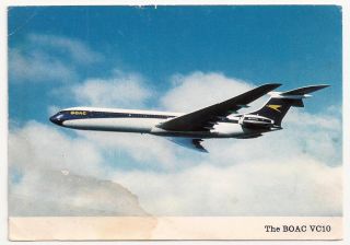 The Boac Vc10 Build By British Aircraft Co & Rolls - Royce Vintage Postcard