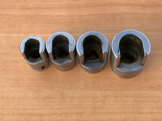 Vintage Snap - On Fd12 Weatherhead Fitting Socket Set 3/8” Drive Made In Usa.