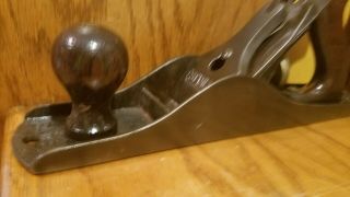 Patent 1910 Stanley Sweetheart No 5C wood plane,  and in very good shape 2