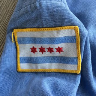 Vintage Chicago police department CPD dress shirt uniform with patches Sz 16 3