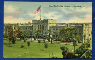 Bond Hall Citadel Military College Charleston South Carolina Sc Postcard