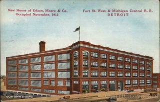 Detroit,  Mi Home Of Edson,  Moore & Company Wayne County Michigan Postcard
