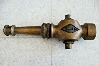 Antique Vintage Colt Fire Hose Nozzle Brass
