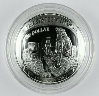 2019 - P Apollo 11 50th Anniversary Commemorative Proof 99.  9 Silver Dollar Coin