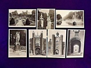 7 Lovely Vintage Postcards Hampton Court Palace London England
