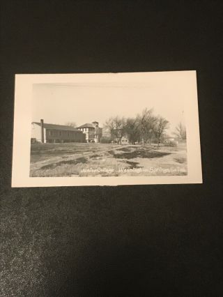 Vintage Rppc Junior College Wessington Springs South Dakota Photo Postcard