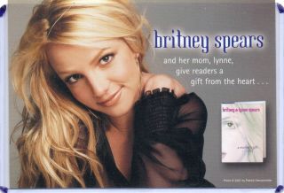 Britney Spears Advertising Postcard " A Mothers Gift " 2001