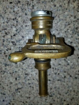 Antique Vintage Brass Fire Hose Nozzle - Akron Brass Mfg Co