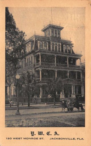 Fl 1900’s Rare Florida Ywca 130 West Monroe Street In Jacksonville,  Fla - Duval