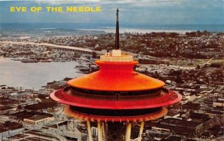 Seattle Wa 1962 Aerial View Of " The Eye Of The Needle " Vintage 1962 World 