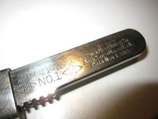 ANTIQUE FRANK MOSSBERG CO.  ' STERLING ' NO.  1 RARE BICYCLE WRENCH 5 