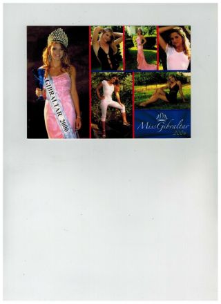 Miss Gibraltar 2006 Postcard 2006 Unposted