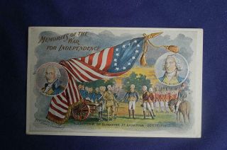 Vintage Postcard Surrender At Saratoga Posted June 19 & 29,  1907 Franked Sc 300